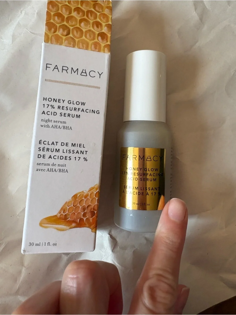 NEW Farmacy Honey Glow 17% Resurfacing Acid Serum